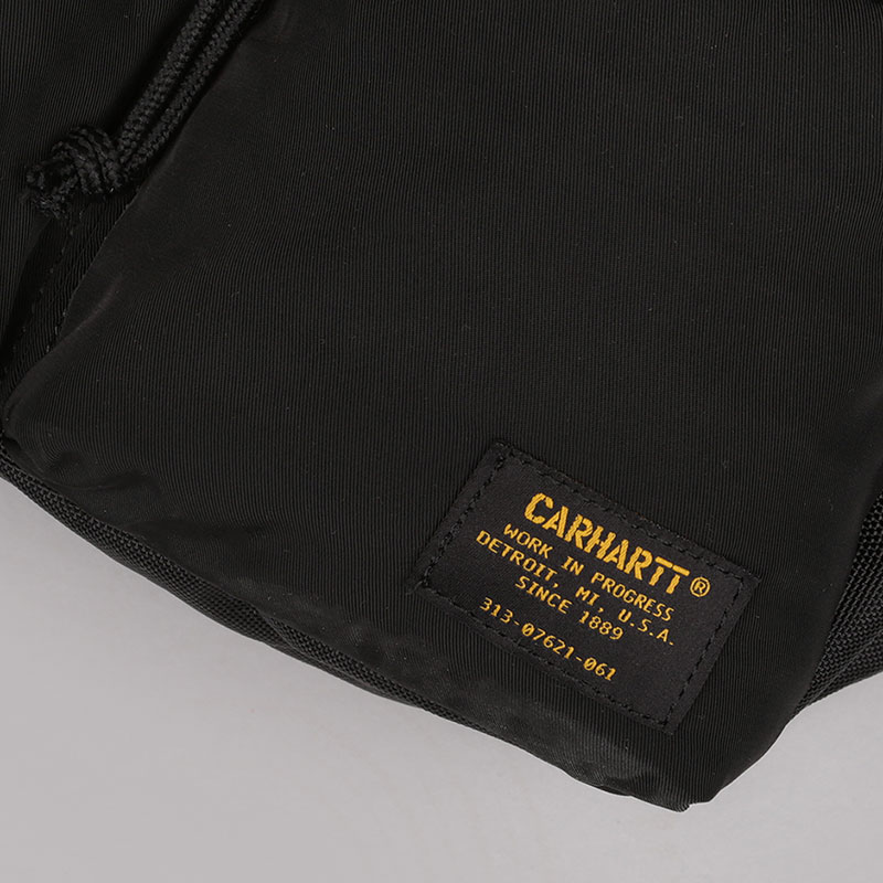  черный сумка на пояс Carhartt WIP Military Hip Bag I024252-black - цена, описание, фото 3